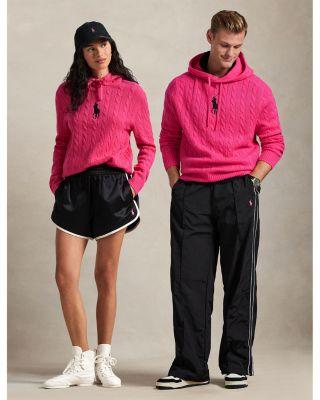 Unisex Pink Pony Cable Knit Hoodie by RALPH LAUREN