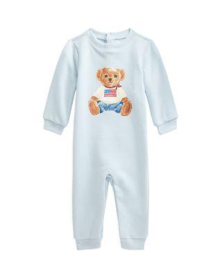 Unisex Polo Bear Fleece Coverall - Baby by RALPH LAUREN