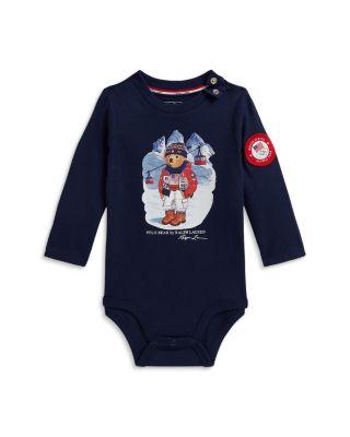 Unisex Team USA Polo Bear Cotton Bodysuit - Baby by RALPH LAUREN