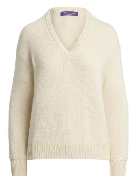 V-neck knitted jumper by RALPH LAUREN