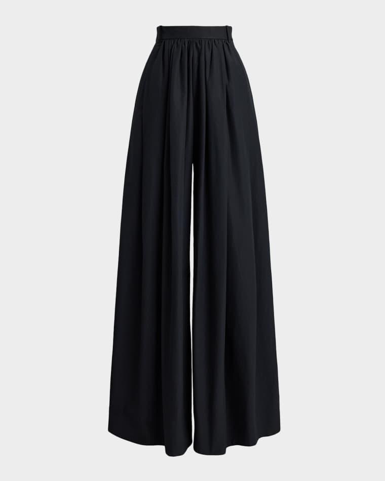 Vannesa Poplin Wide-Leg Pants by RALPH LAUREN