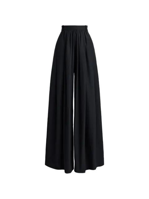 Vannesa poplin pleated trousers by RALPH LAUREN