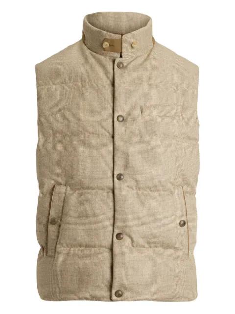 Whitwell plaid wool gilet by RALPH LAUREN