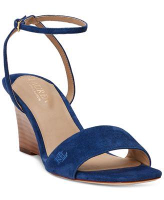 Women's Katherine Ankle-Strap Wedge Sandals by RALPH LAUREN Women's Katherine Ankle-Strap Wedge Sandals by RALPH LAUREN