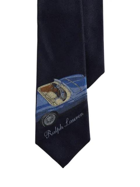 automobile-print tie by RALPH LAUREN