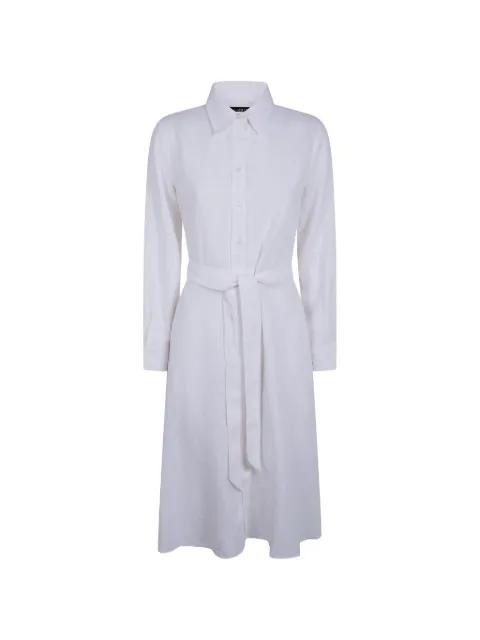belted button-up dress by RALPH LAUREN