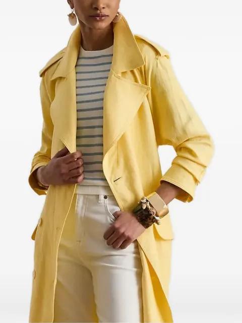 belted double-breasted jacket by RALPH LAUREN