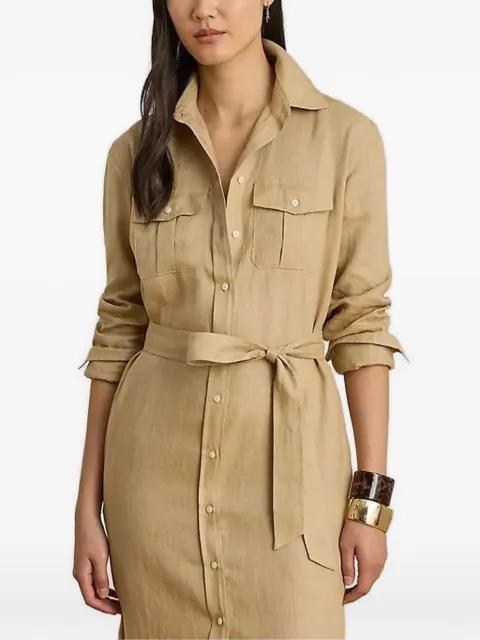 belted shirt dress by RALPH LAUREN
