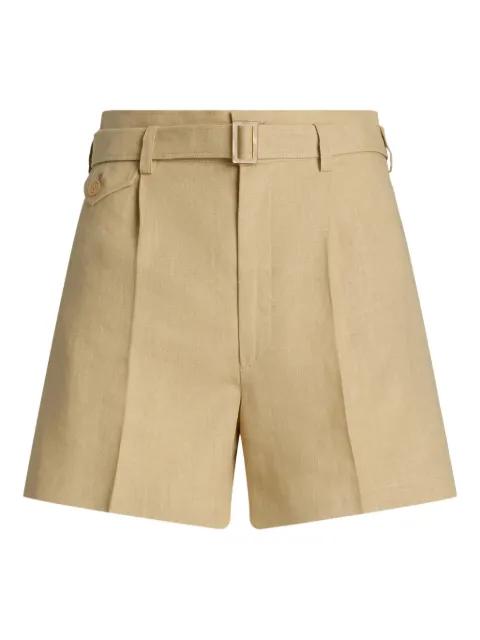 belted tailored shorts by RALPH LAUREN
