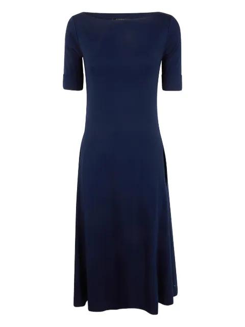 boat-neck midi dress by RALPH LAUREN