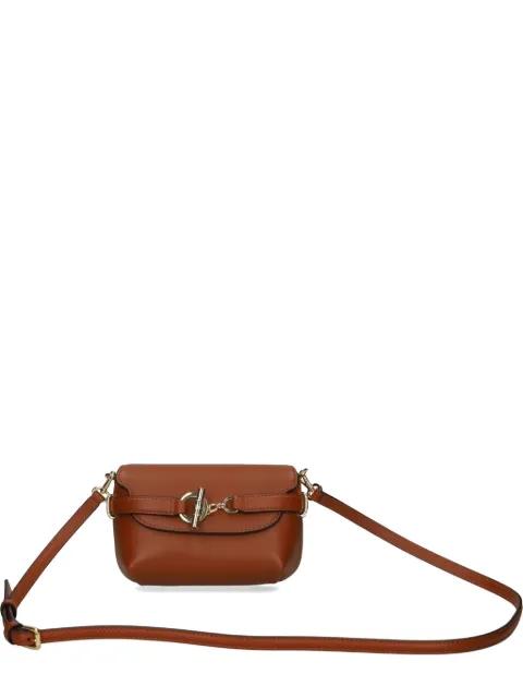 buckle-detail leather crossbody bag by RALPH LAUREN