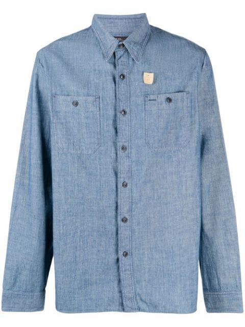 button-down denim shirt by RALPH LAUREN