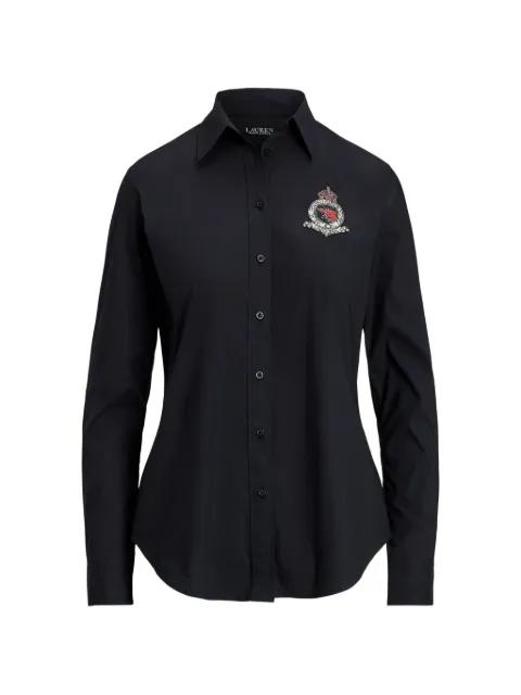button embellished shirt by RALPH LAUREN