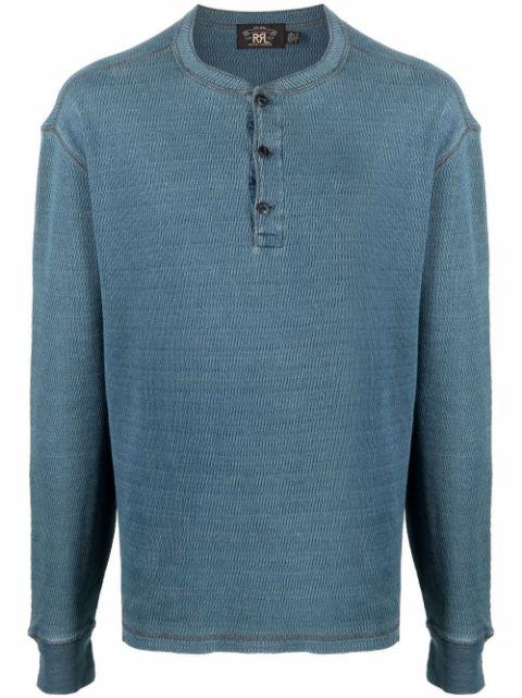 button-plaquet cotton T-Shirt by RALPH LAUREN
