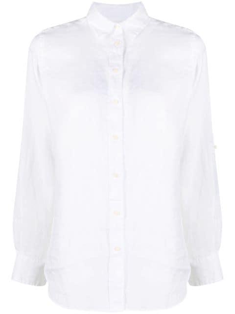 button-up poplin shirt by RALPH LAUREN