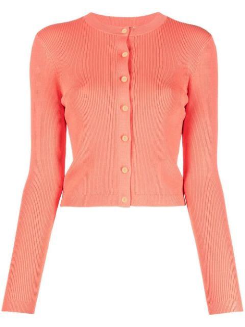 button-up rib-knit cardigan by RALPH LAUREN