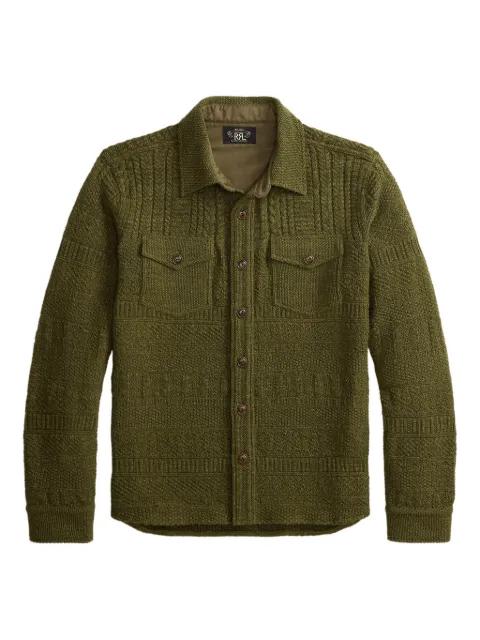 buttoned cable-knit sweater by RALPH LAUREN