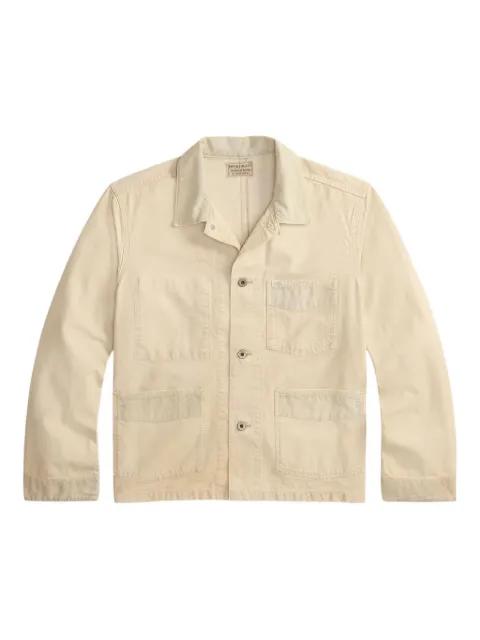 buttoned chest-pocket shirt jacket by RALPH LAUREN