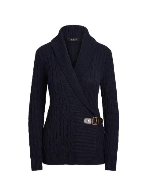 cable-knit belted cardigan by RALPH LAUREN