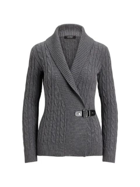 cable-knit buckled cardigan by RALPH LAUREN