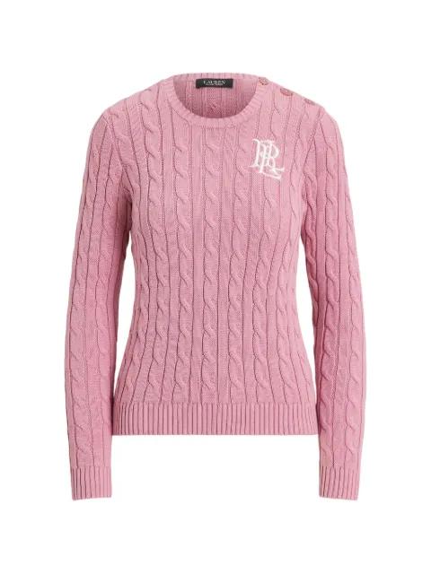 cable-knit buttoned sweater by RALPH LAUREN