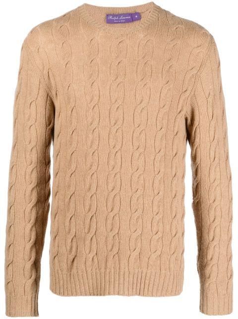 cable-knit cashmere jumper by RALPH LAUREN