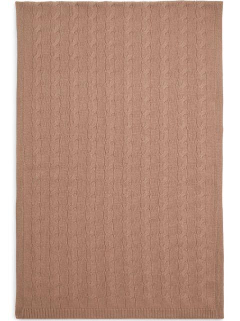 cable-knit cashmere scarf by RALPH LAUREN