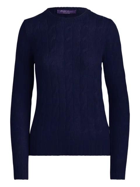 cable-knit cashmere sweater by RALPH LAUREN