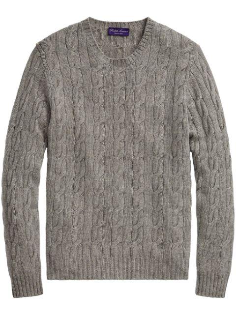 cable-knit cashmere sweater by RALPH LAUREN