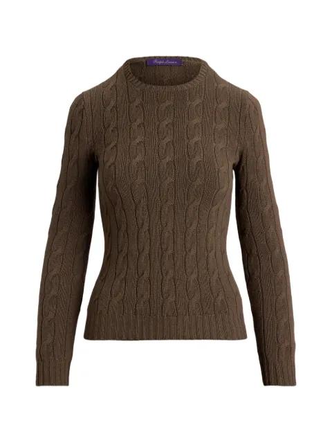 cable-knit cashmere sweater by RALPH LAUREN