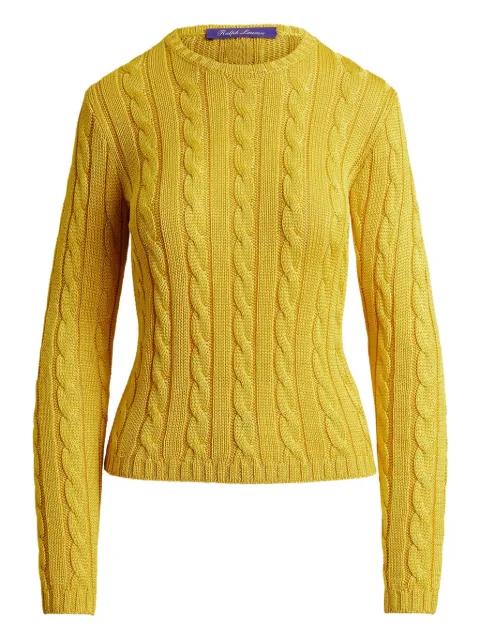 cable-knit crew-neck sweater by RALPH LAUREN