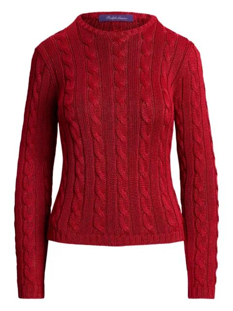 cable-knit crew-neck sweater by RALPH LAUREN
