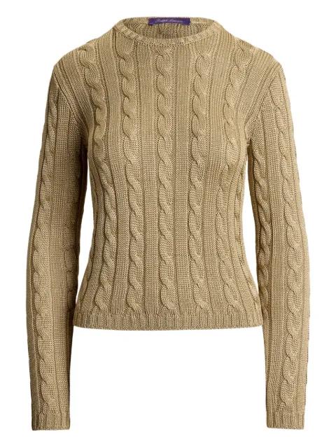 cable-knit crew-neck sweater by RALPH LAUREN