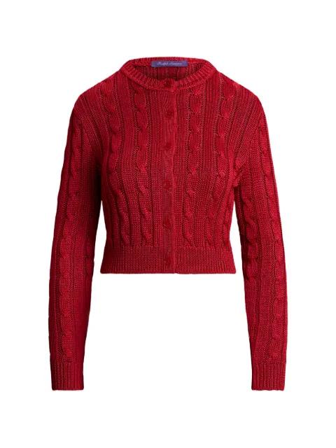 cable-knit cropped cardigan by RALPH LAUREN