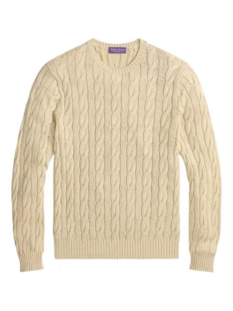 cable-knit long-sleeve sweater by RALPH LAUREN