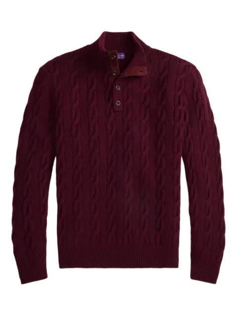 cable-knit long-sleeve sweater by RALPH LAUREN