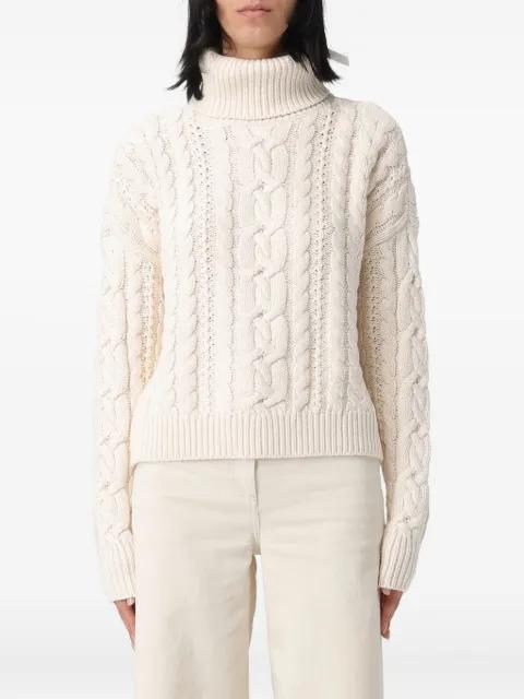 cable-knit turtleneck knitwear by RALPH LAUREN