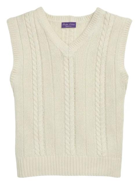 cable-knit vest by RALPH LAUREN