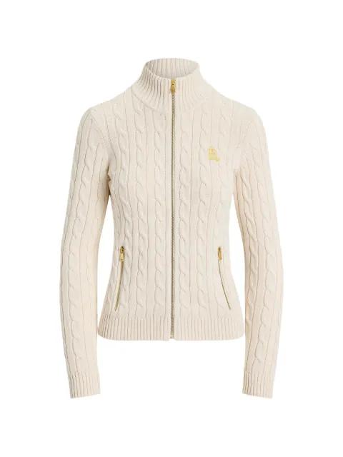 cable-knit zipped jacket by RALPH LAUREN