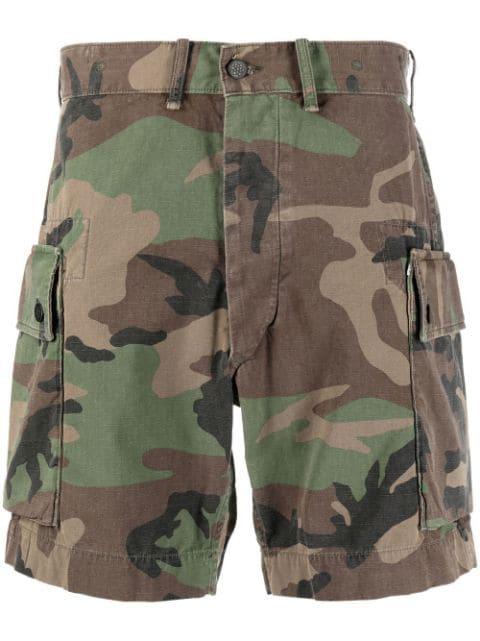 camouflage print chino shorts by RALPH LAUREN