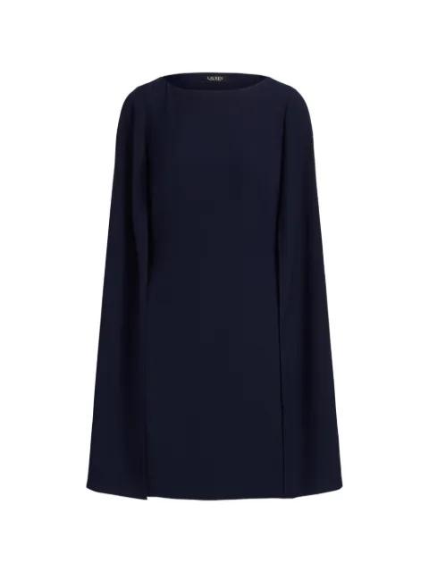 cape-overlay georgette mini dress by RALPH LAUREN