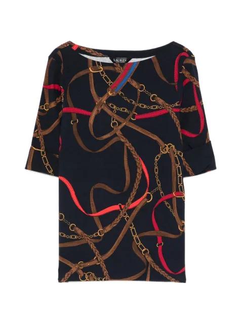 chain-print T-shirt by RALPH LAUREN