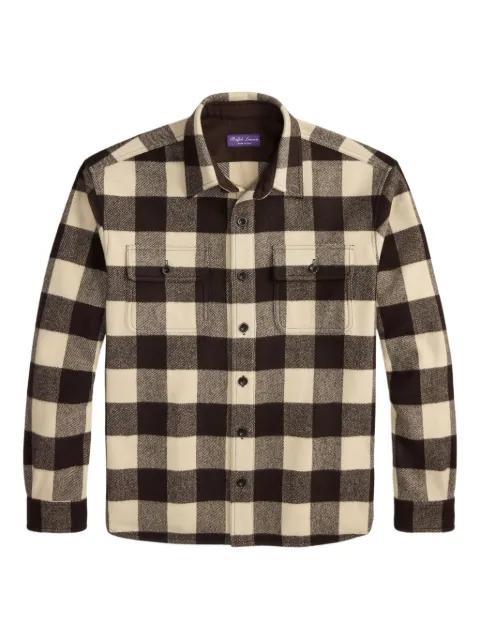 check-pattern wool shirt by RALPH LAUREN