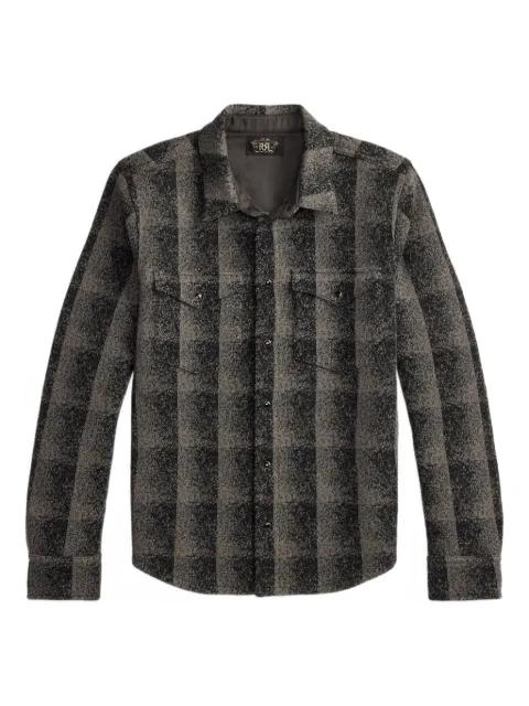 checked wool overshirt by RALPH LAUREN
