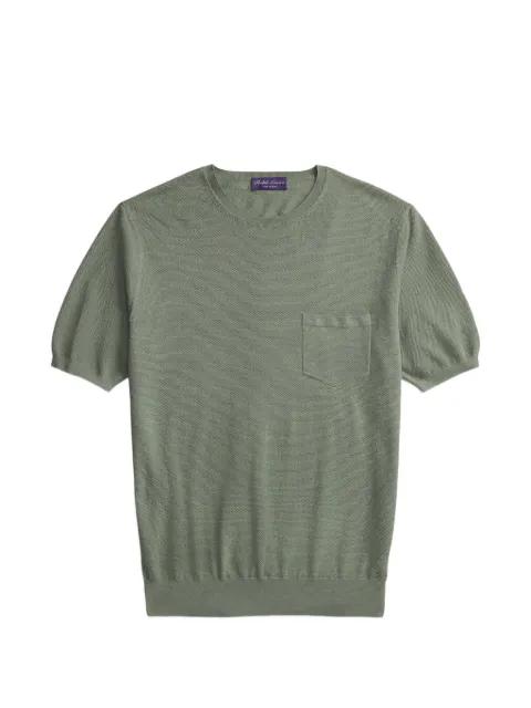 chest-pocket knitted T-shirt by RALPH LAUREN