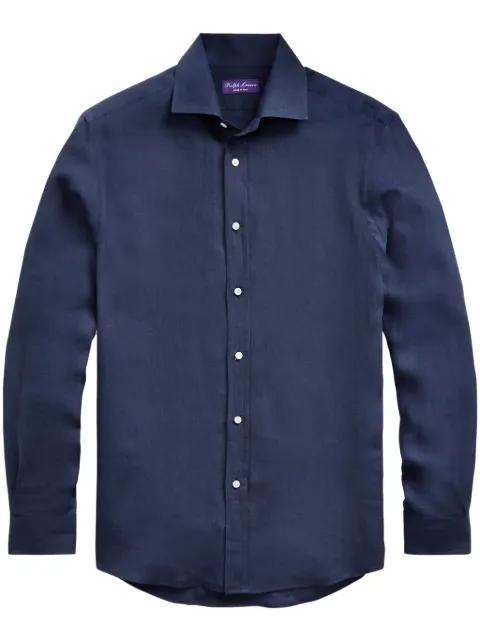 classic-collar linen shirt by RALPH LAUREN