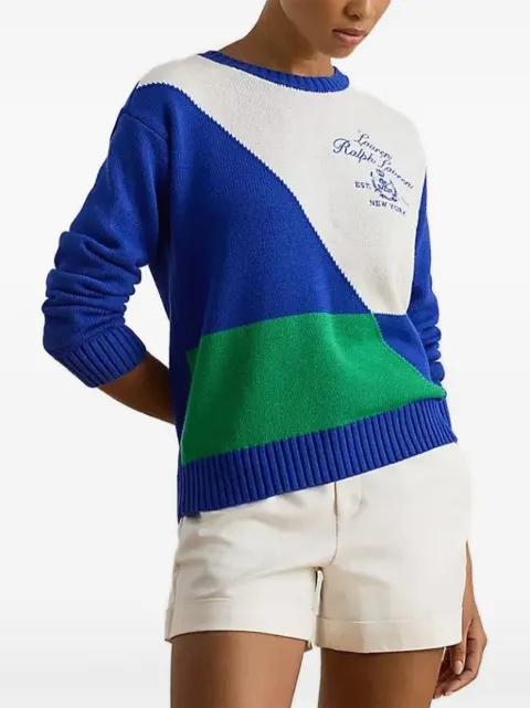colour-block logo sweater by RALPH LAUREN