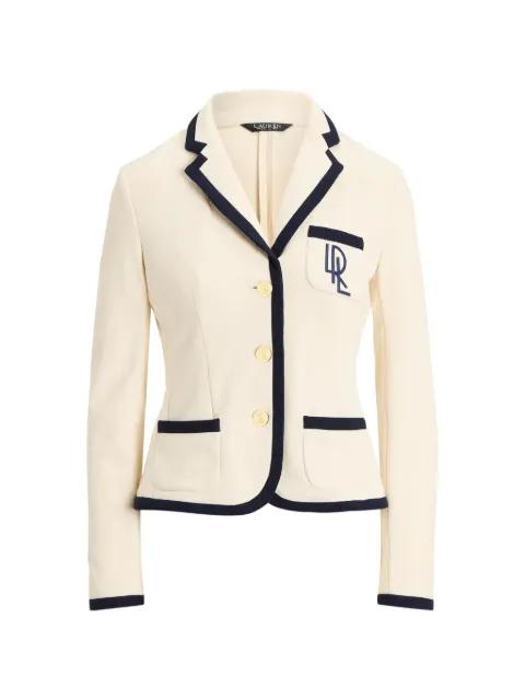 contrasting-trim blazer by RALPH LAUREN