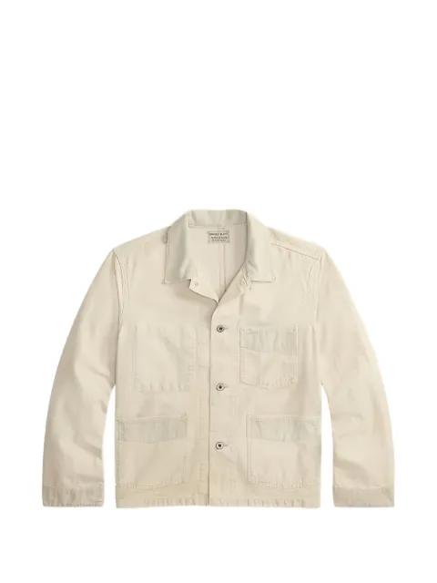 corduroy-trim selvedge jacket by RALPH LAUREN