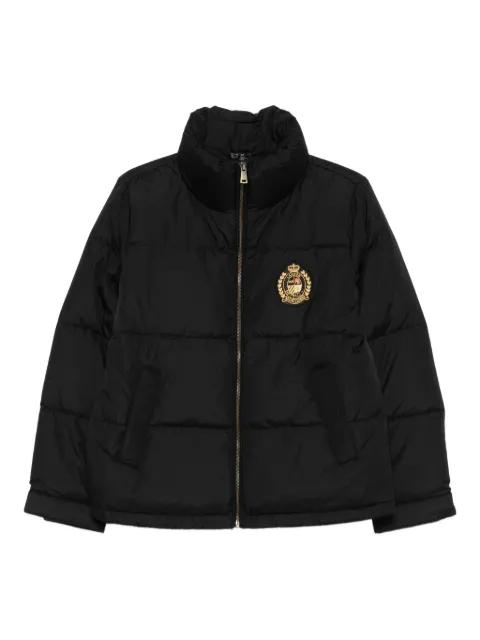 crest-appliqué puffer jacket by RALPH LAUREN